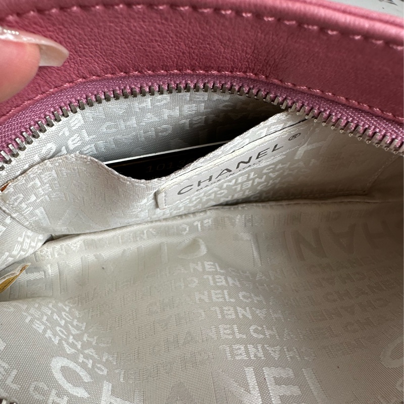 Chanel 粉色手提晚宴肩背包 也可以改造-12