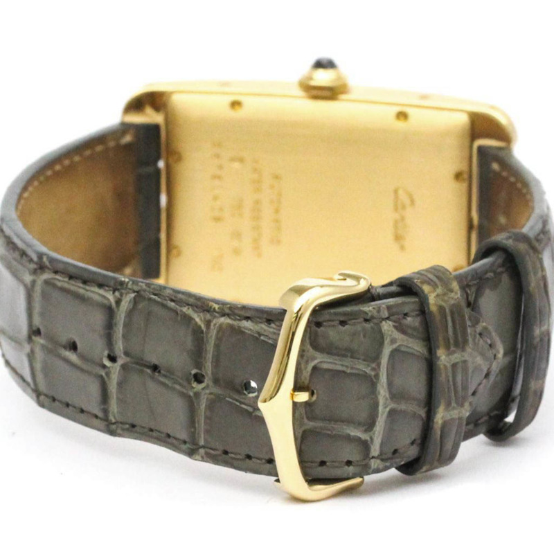 卡地亞 Tank Americaine 18K 金自動男士手錶 W2603156 拋光-4