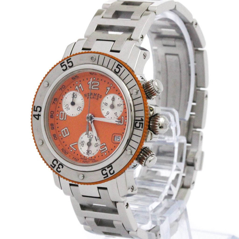 愛馬仕 Clipper Diver 計時石英女士手錶 CL2.316 拋光-1