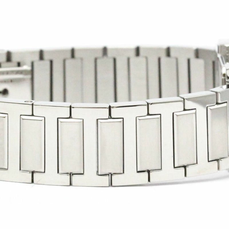 愛馬仕 Tandem 藍色 MOP 錶盤鋼質石英女士手錶 TA1.210 拋光-6