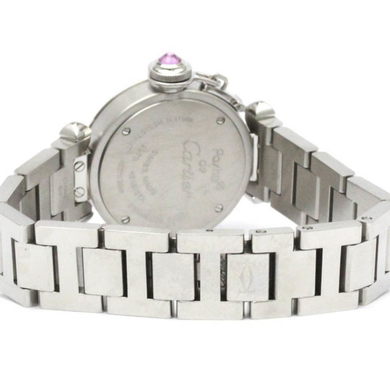 卡地亞 Miss Pasha 鋼石英女士手錶 W3140008 拋光-4