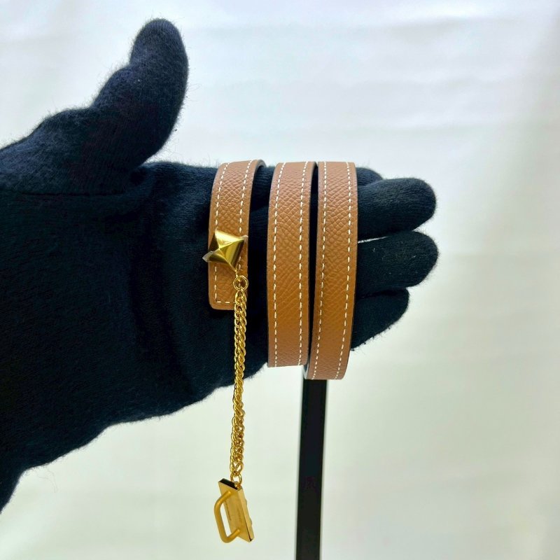 HERMES Medor鉚釘金鍊腰帶-6