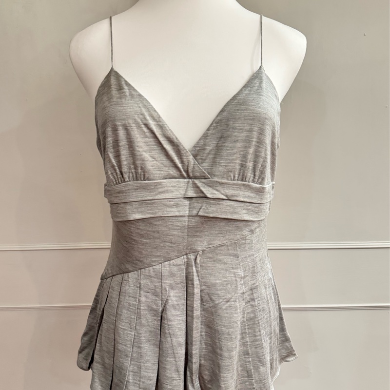 近新正品Dior迪奧淺灰色料子很舒服背心上衣F40(M~L)-3