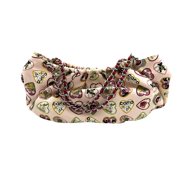 【美收精品】CHANEL日本直送】香奈兒鏈單肩包帆布象牙色銀色 B-913【隔月月中將轉賣至日本 上架期限30天】-1