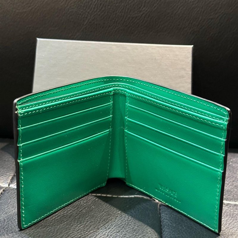 💎Han's house精品服飾💎 VERSACE 凡賽斯 女神頭 頂級黑牌 短夾-5