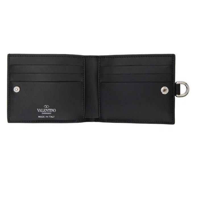 💎Han's house精品服飾💎VALENTINO 華倫天奴 小牛皮 頸掛拉鍊 零錢袋 短夾-1