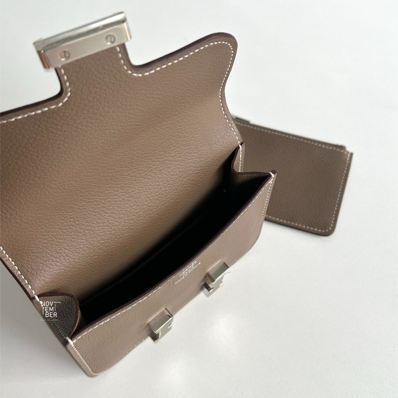 閒置新🙌🏻 送揹帶 Hermès 愛馬仕 Constance Slim 大象灰銀釦-4