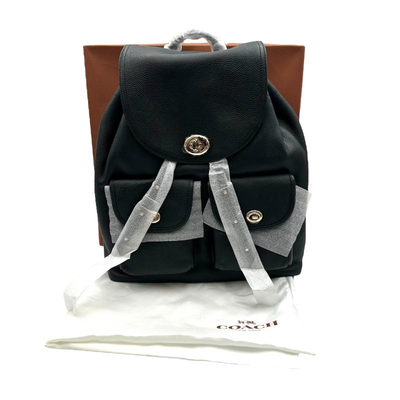 【美收精品】COACH 黑色後背包 B-914【隔月月中將轉賣至日本 上架期限30天】-9