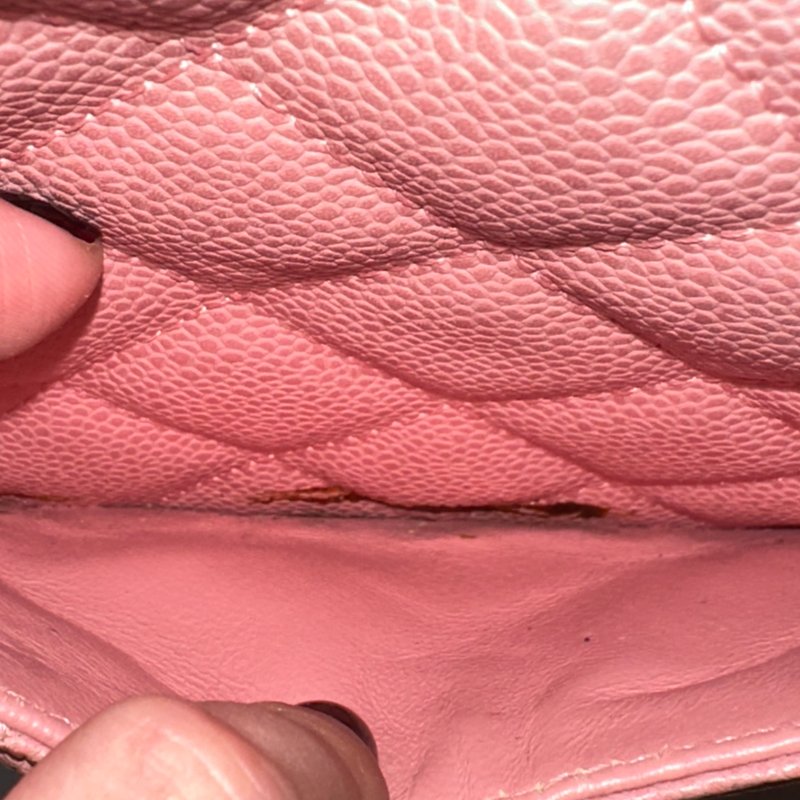 CHANEL MINI粉色保齡球波士頓包-8