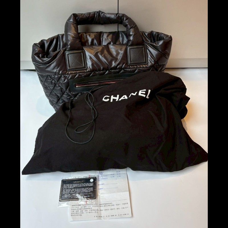 Chanel 黑色尼龍托特包小號 cocoon-4