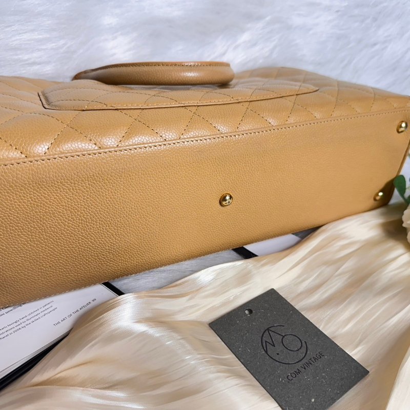 現貨Chanel奶茶色保齡球手提包-2