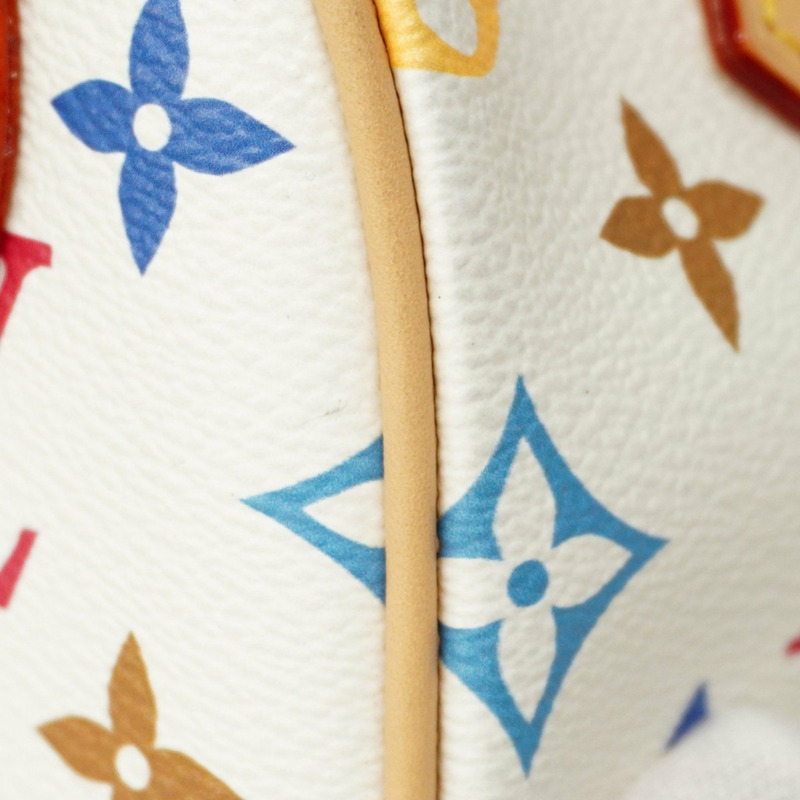 Louis Vuitton Monogram Multicolore LVxTM Nano Speedy 手提包 M13391 白色,女士兩用包-8