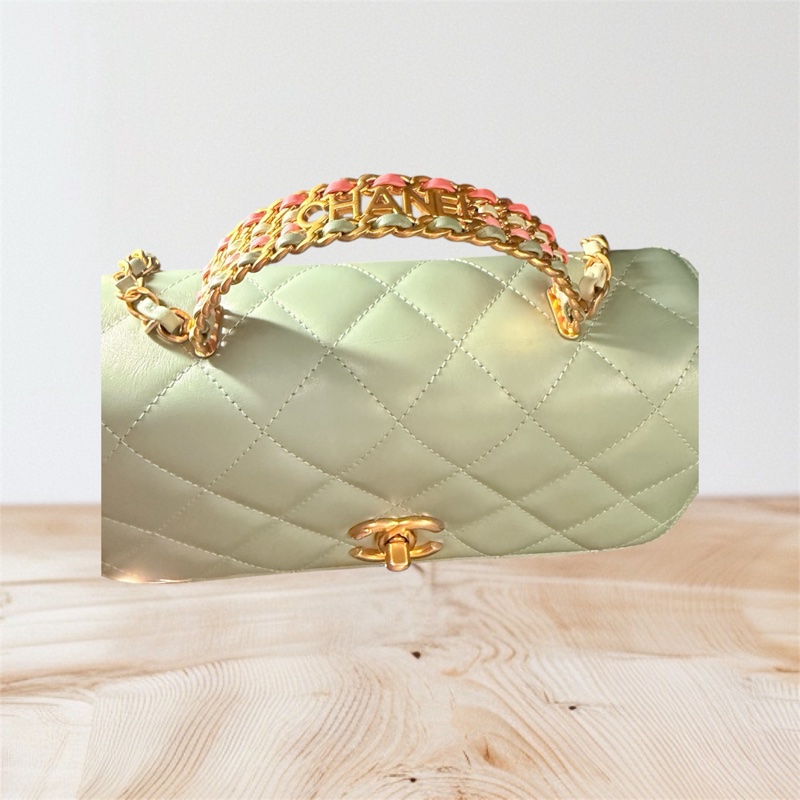 CHANEL2023春夏系列包款/湖水綠-1