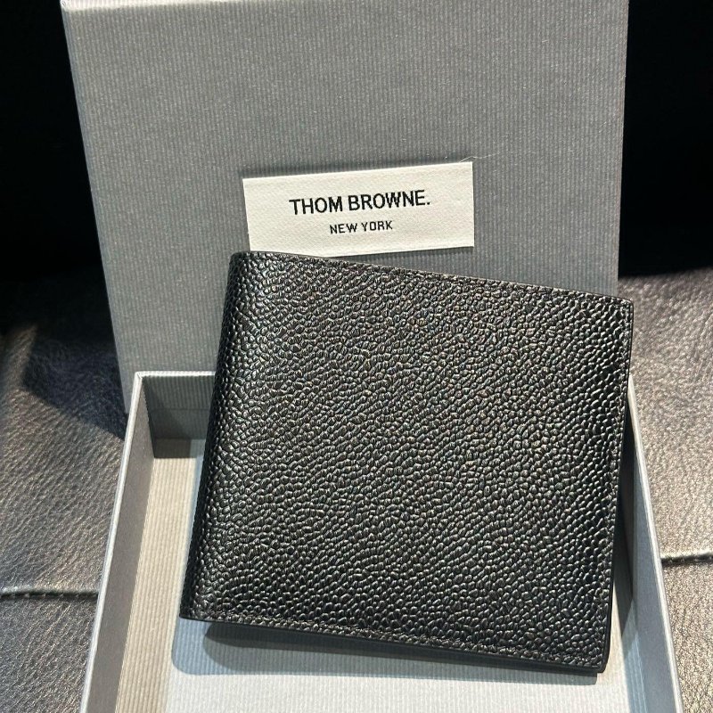 💎Han's house精品服飾💎Thom Browne TB 荔枝皮 短夾 意大利製 現貨 原價13900-2