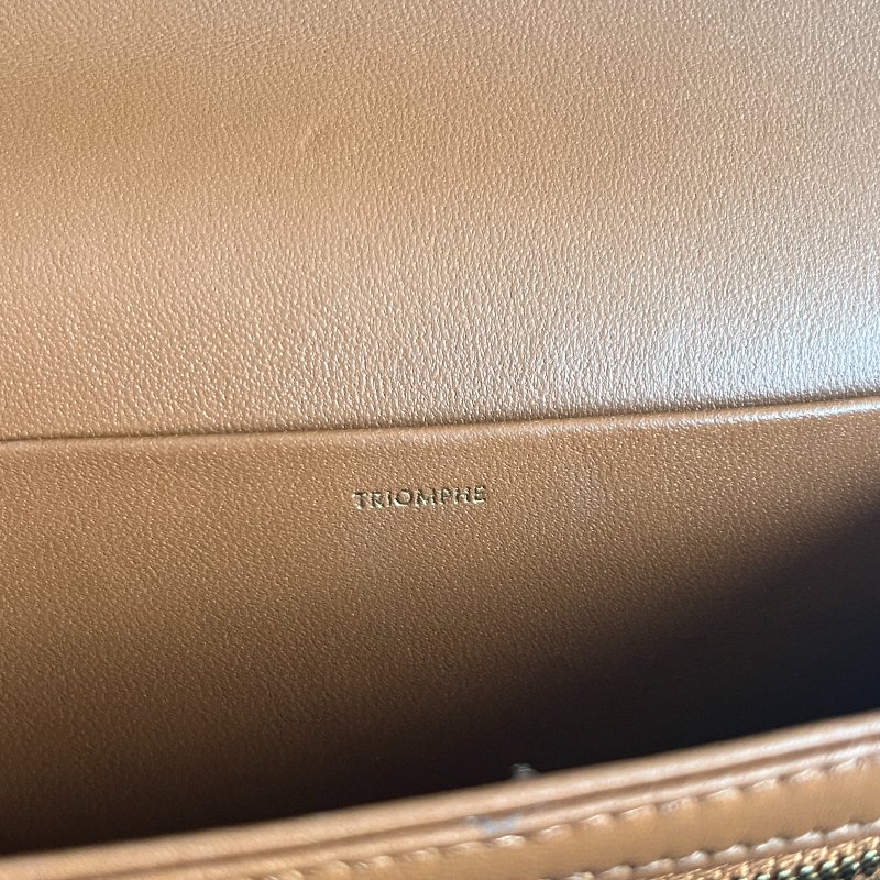 99新🆕 Celine 瑟琳 Triomphe Medium 焦糖色中號-8