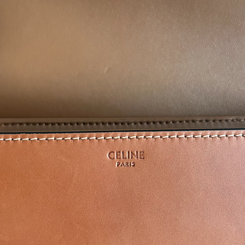 99新🆕 Celine 瑟琳 Triomphe Medium 焦糖色中號-16
