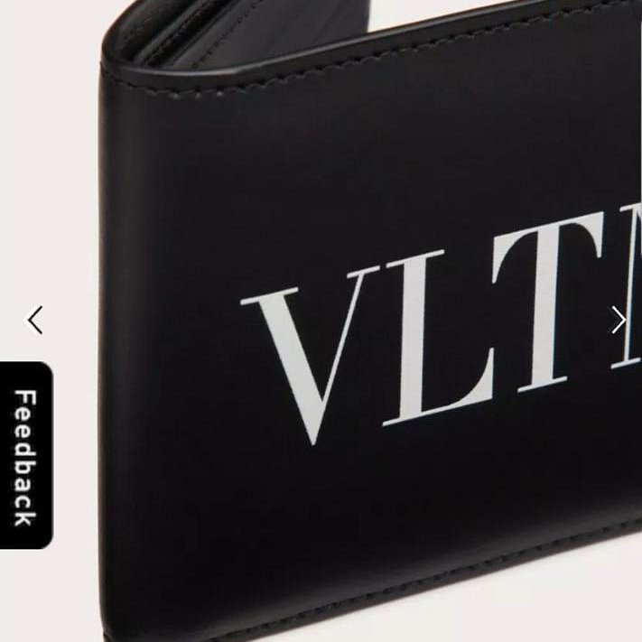 💎Han's house精品服飾💎VALENTINO 華倫天奴 小牛皮 短夾 零錢袋 現貨 原價16800-1