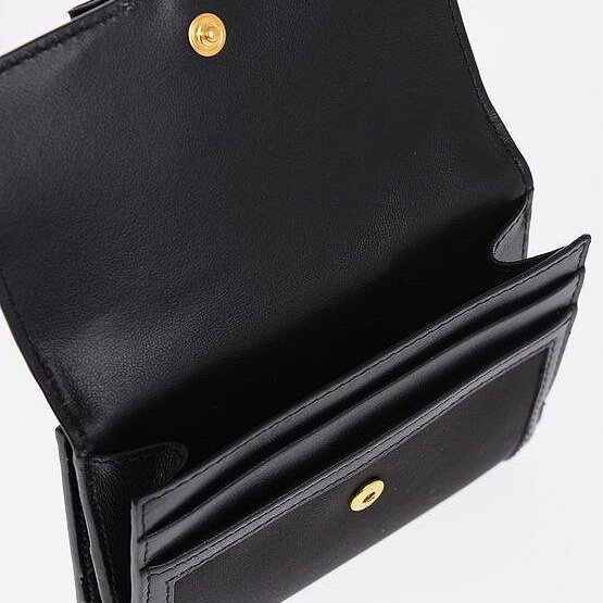 💎Han's house精品服飾💎 PRADA 三角鐵牌 尼龍 牛皮 零錢袋 短夾 義大利製-3