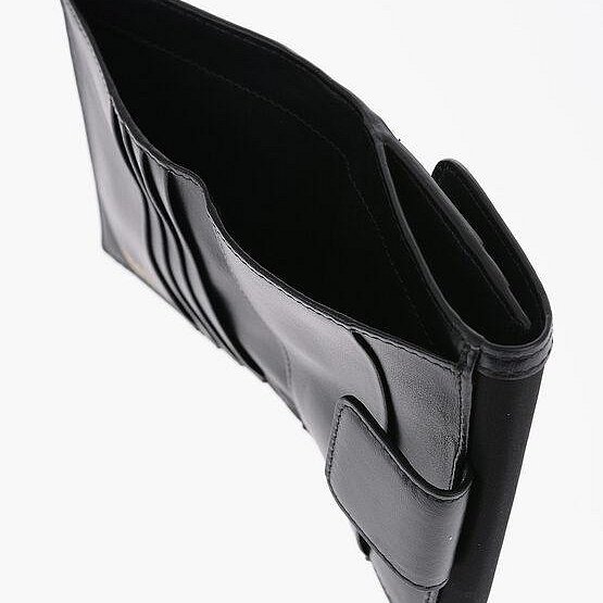 💎Han's house精品服飾💎 PRADA 三角鐵牌 尼龍 牛皮 零錢袋 短夾 義大利製-4