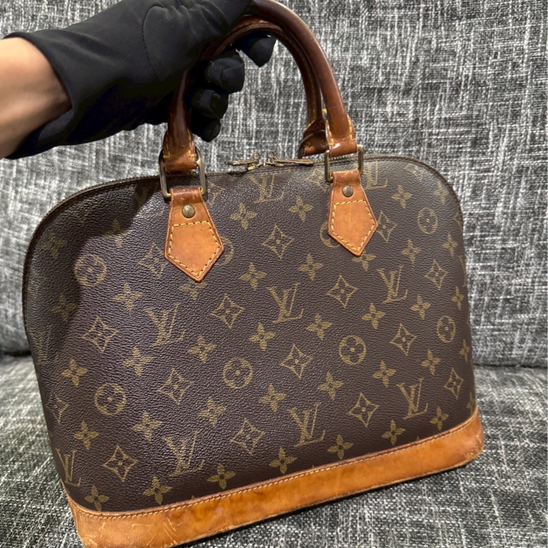 LV vintage 老花手提包-1