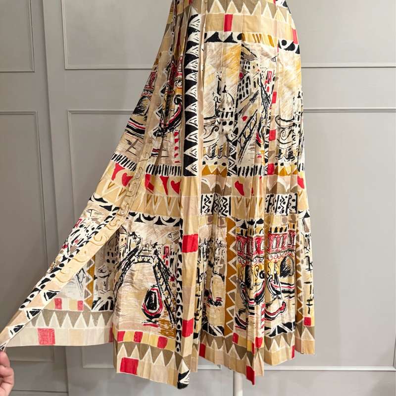 正品全新PRADA俐落襯衫背心型A幅洋裝適合XS~羅馬假期風格-4