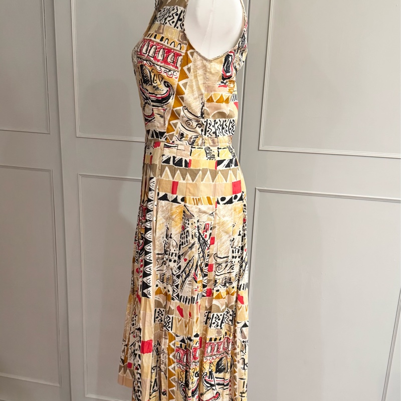 正品全新PRADA俐落襯衫背心型A幅洋裝適合XS~羅馬假期風格-7