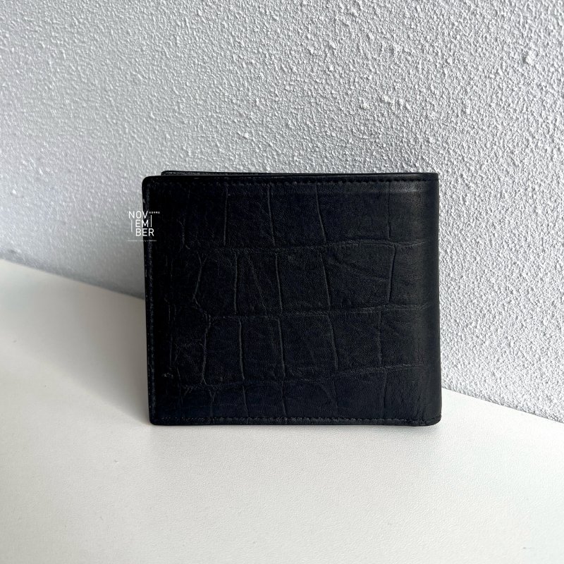 Saint Laurent YSL 聖羅蘭 男士金屬LOGO短夾-5