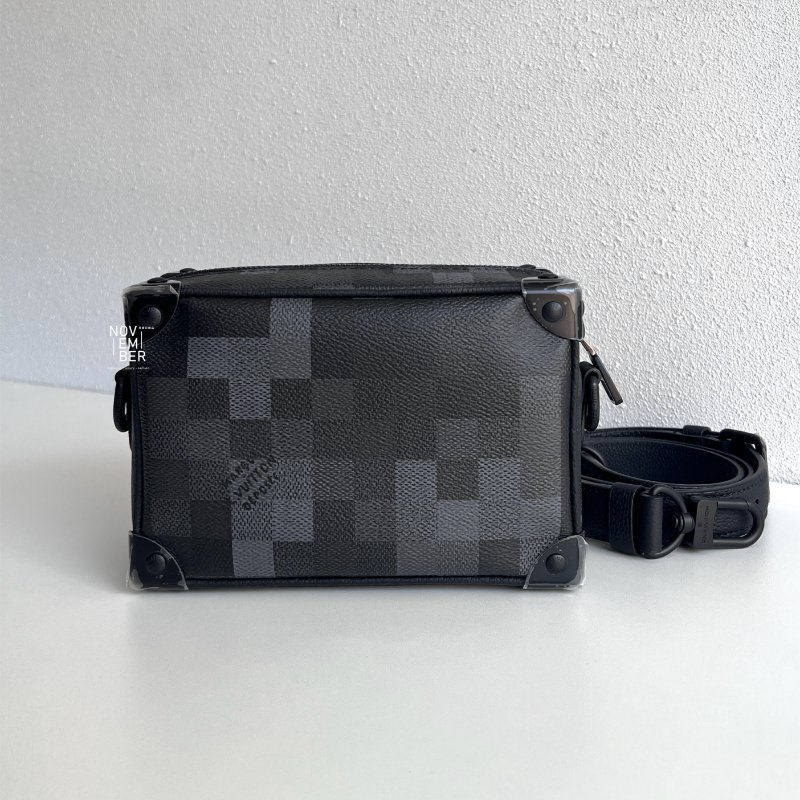 全新🖤 Louis Vuitton LV 路易威登 Soft Trunk 黑棋盤格盒子包-1