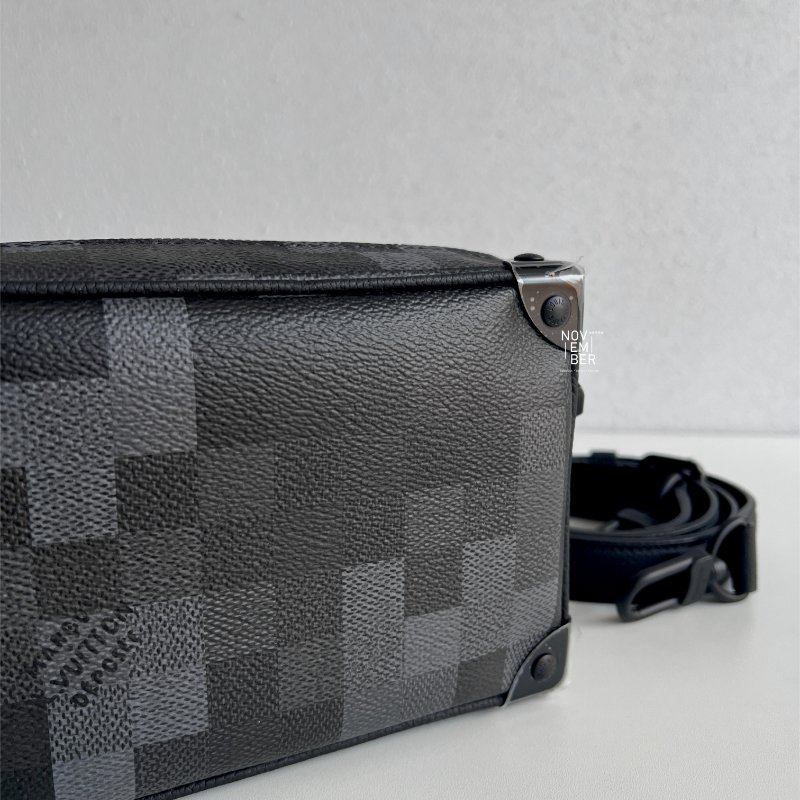 全新🖤 Louis Vuitton LV 路易威登 Soft Trunk 黑棋盤格盒子包-5