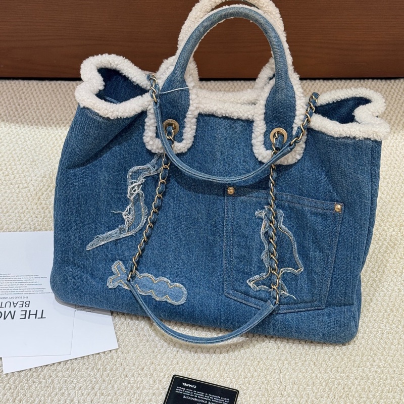 99🆕Chanel香奈儿 手工坊羊羔毛tote包-1