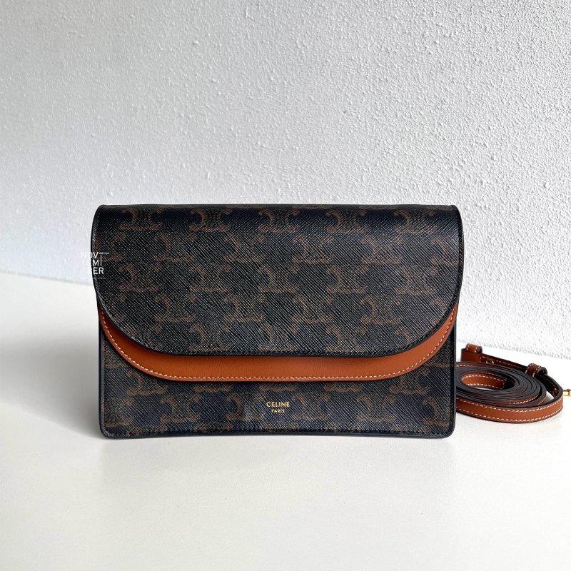 99新🆕 Celine 瑟琳 老花雙層WOC-0