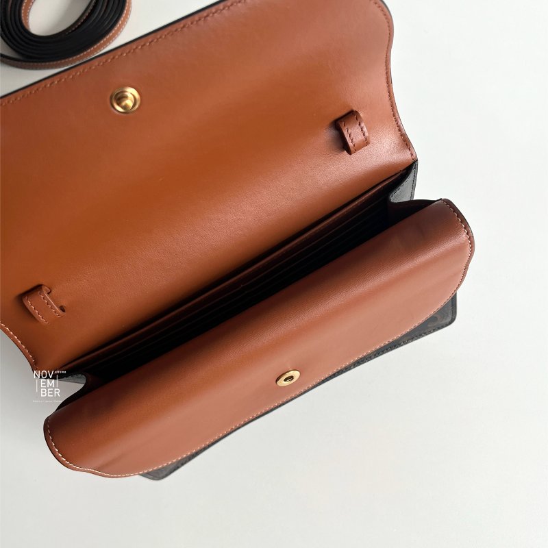 99新🆕 Celine 瑟琳 老花雙層WOC-3