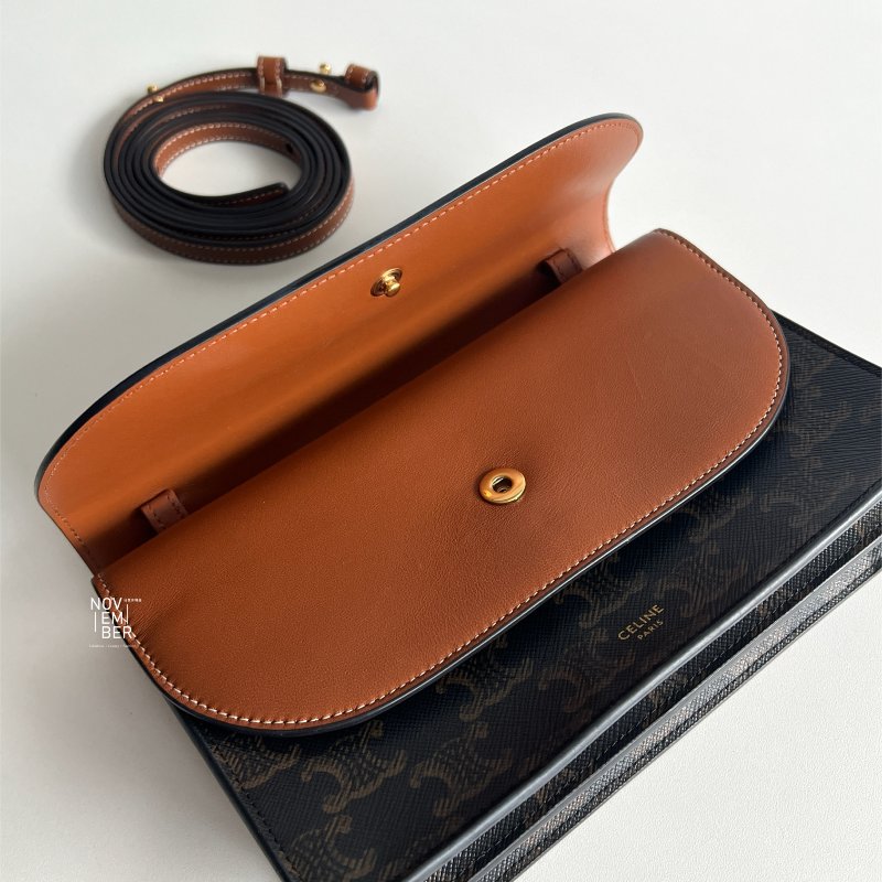 99新🆕 Celine 瑟琳 老花雙層WOC-6