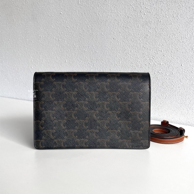 99新🆕 Celine 瑟琳 老花雙層WOC-7