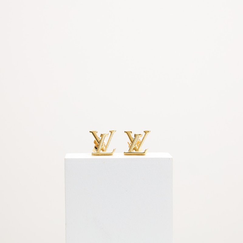 二手Lv lconic 耳環/金-0