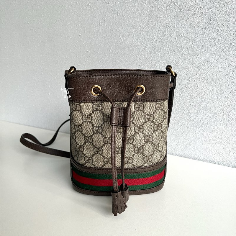 99新🆕 Gucci 古馳 老花水桶包-0