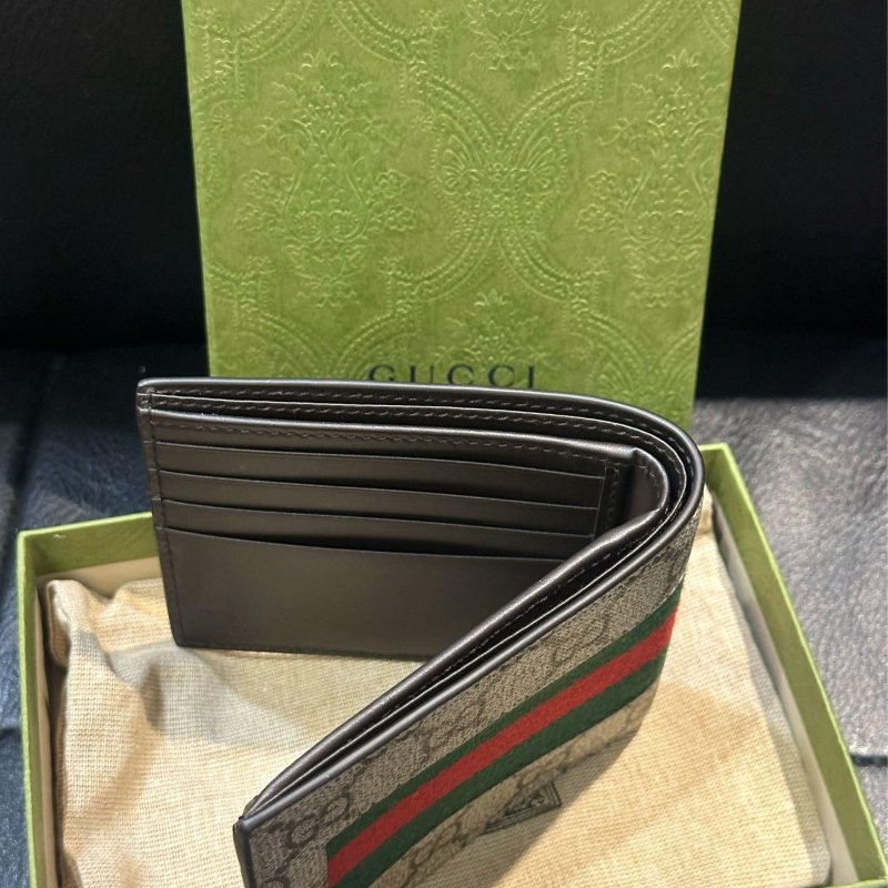 💎Han's house精品服飾💎GUCCI 古馳 老花 錢包 短夾 零錢袋 現貨 全配-2