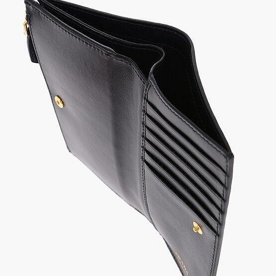 💎Han's house精品服飾💎 PRADA 三角鐵牌 尼龍 牛皮 零錢袋-1