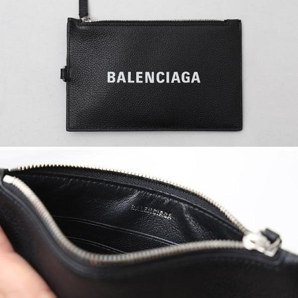 💎Han's house精品服飾💎Balenciaga 巴黎世家 小牛皮 雙 手拿 卡夾 零錢包 原價14100-2