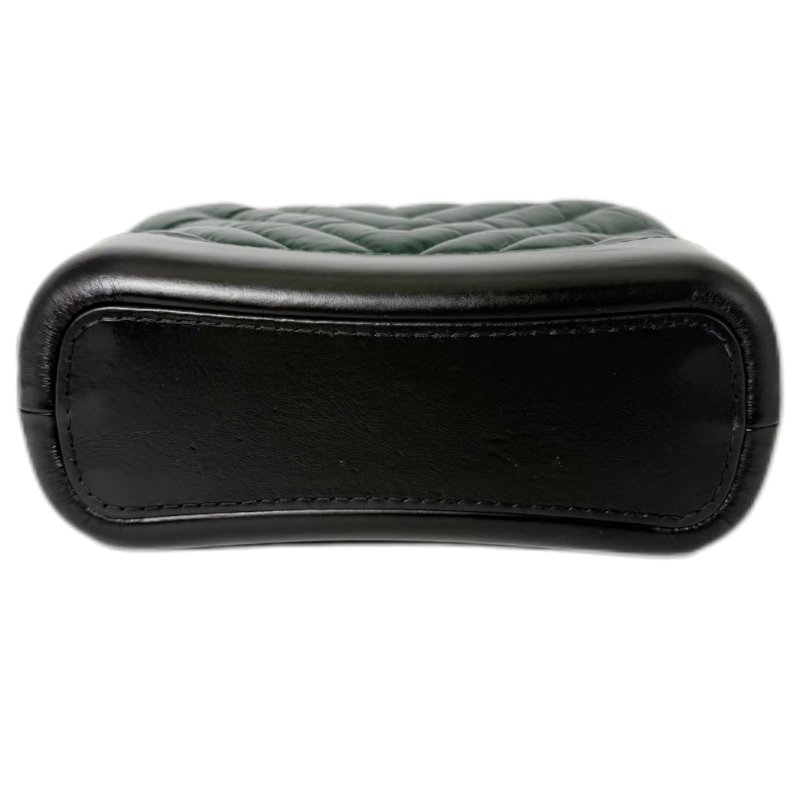 [ 2133］ Chanel 香奈兒 流浪包 墨綠 牛皮 小號 -4