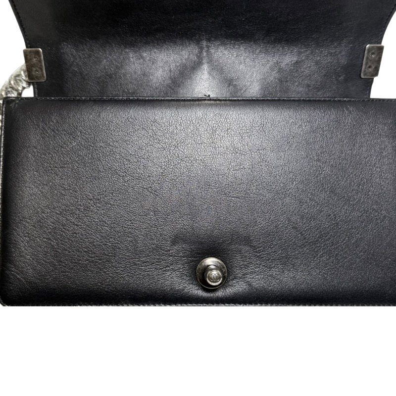 【2403】香奈兒Chanel Le Boy 中號  黑色 22 系列小牛皮斜挎包-13