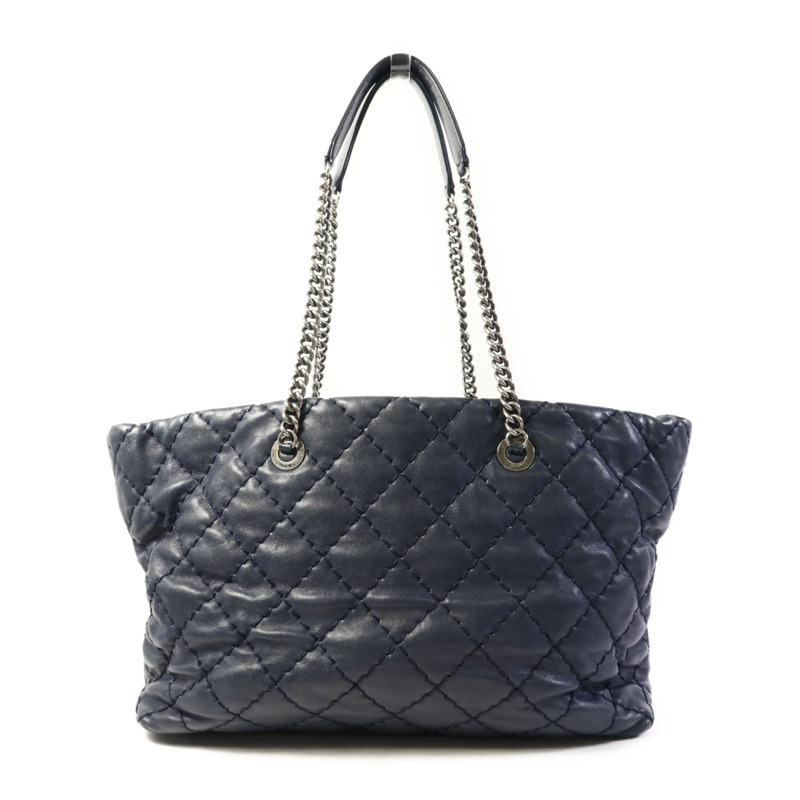 CHANEL 牛皮皮革Tote Bag鏈帶肩背袋-1