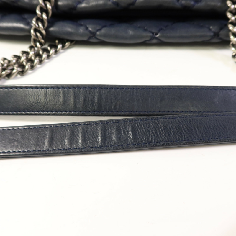 CHANEL 牛皮皮革Tote Bag鏈帶肩背袋-17