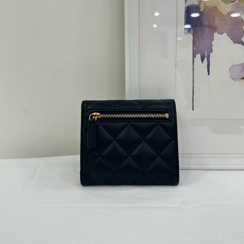 Chanel/香奈兒 愛心三折錢包 晶片 尺寸:11*10cm-1