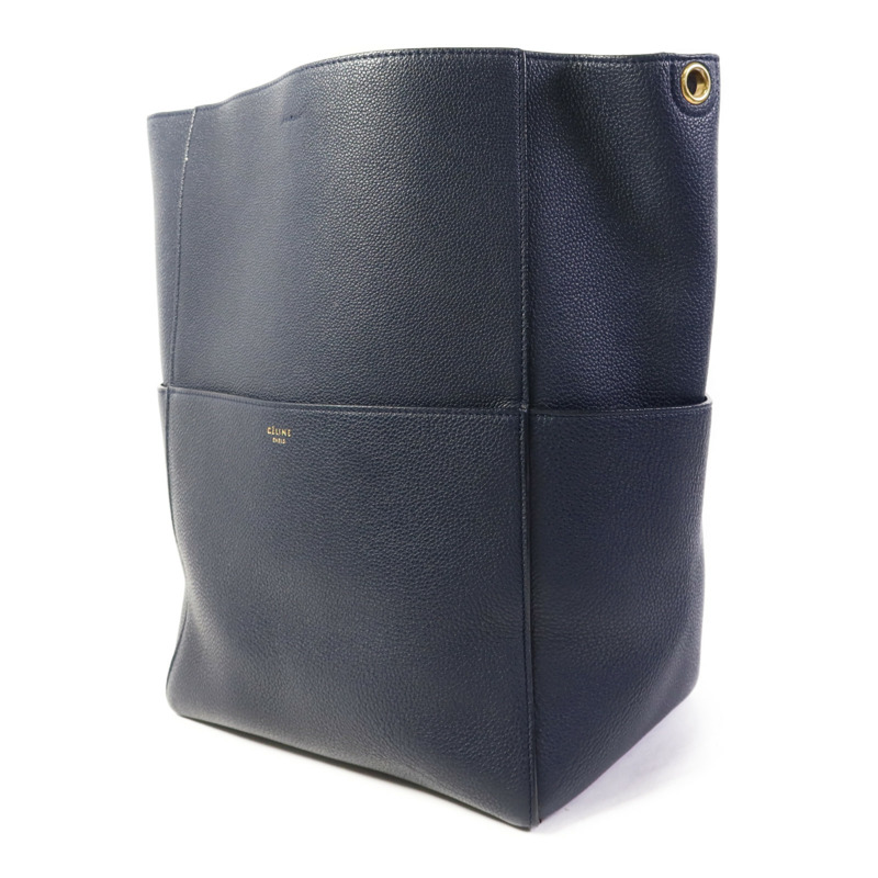 CELINE 牛皮皮革Sangle Bucket Bag Large金扣肩背袋-2