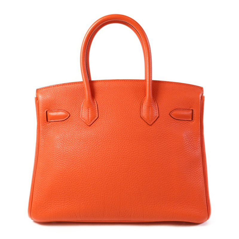 HERMES Togo皮革Birkin 30銀扣手挽袋Capucine-1