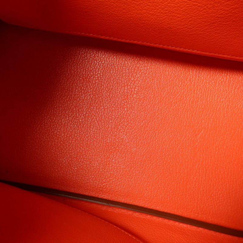 HERMES Togo皮革Birkin 30銀扣手挽袋Capucine-23