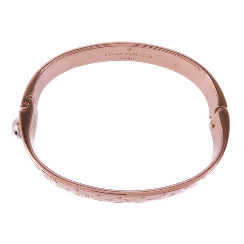 LOUIS VUITTON 金屬Nanogram Cuff手鐲-3
