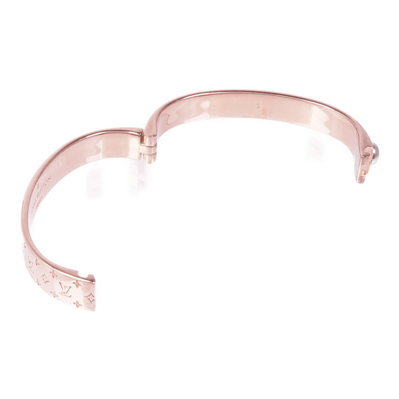 LOUIS VUITTON 金屬Nanogram Cuff手鐲-8