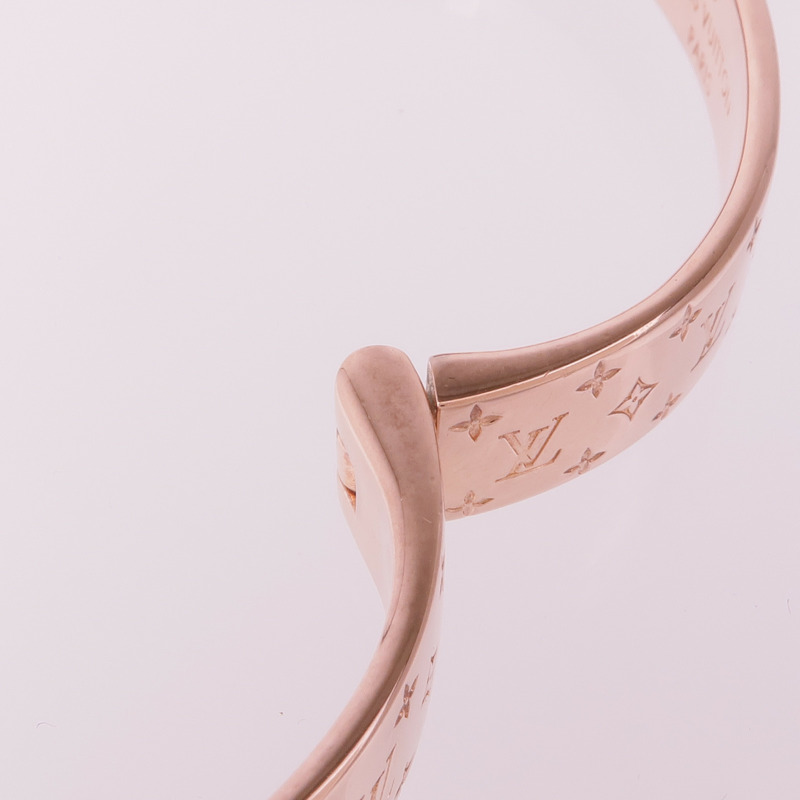 LOUIS VUITTON 金屬Nanogram Cuff手鐲-10